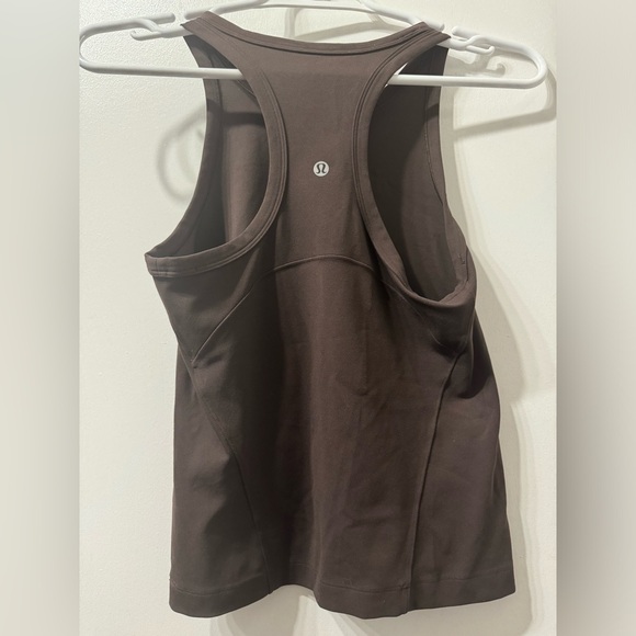 Lululemon Align Waist-Length Racerback Tank Top. Size 6. Color Java Brown. - Picture 8 of 9